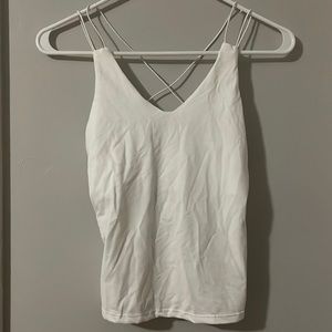 White cross cross cami